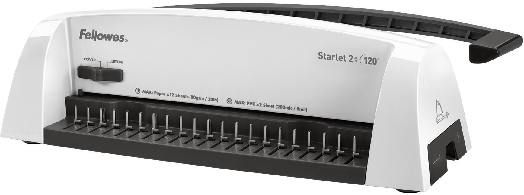 FELLOWES Plastikbindegerät Starlet 2 A4 5227901 schwarz/weiss