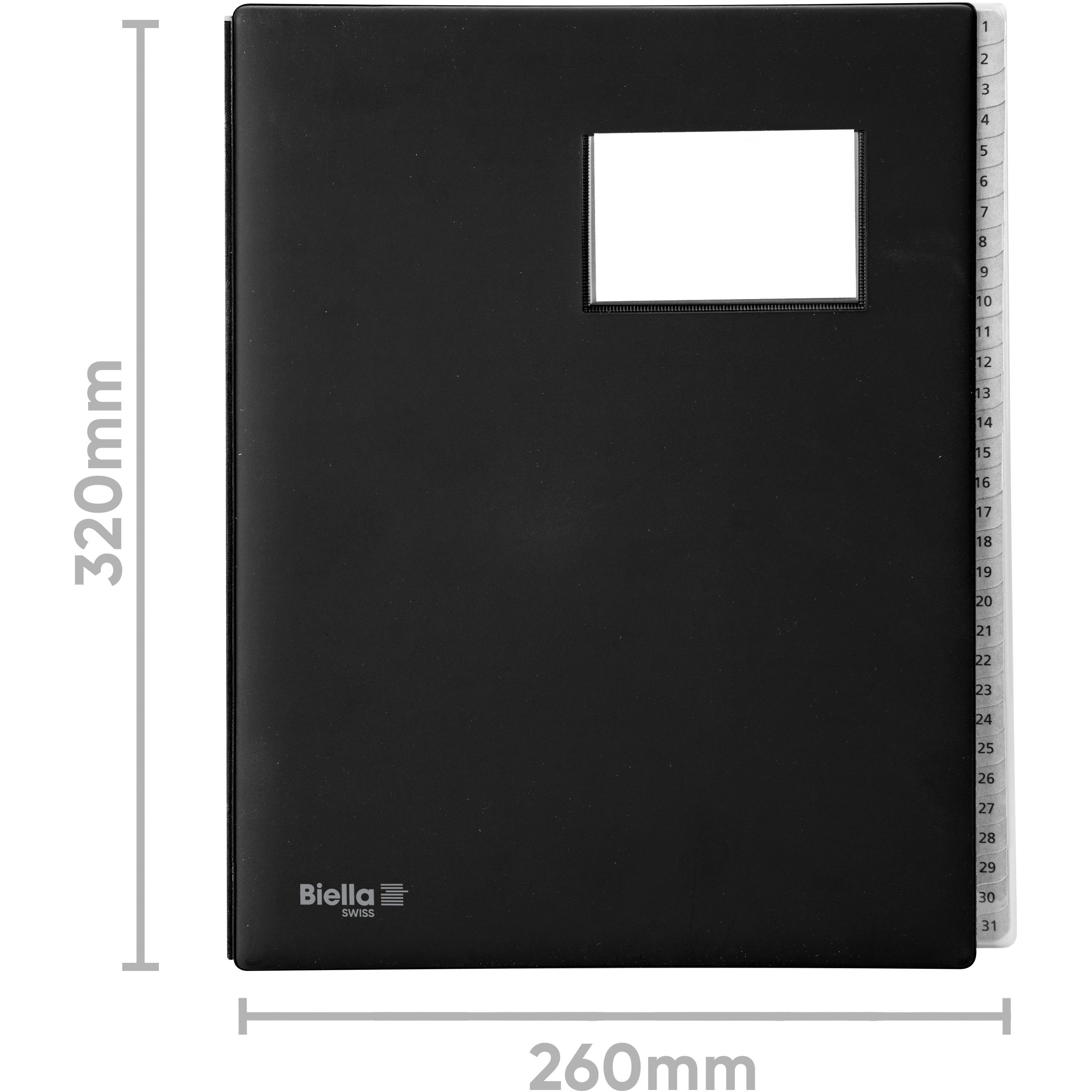 BIELLA Pultmappe Pronto A4 32043102U schwarz 31-teilig