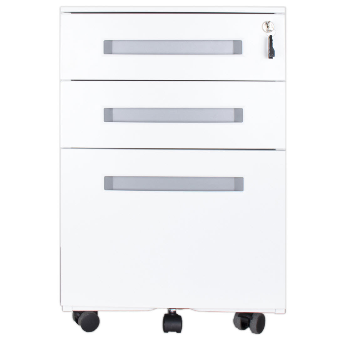 CONTINI Rollcontainer 102460 weiss, 3 Schubladen