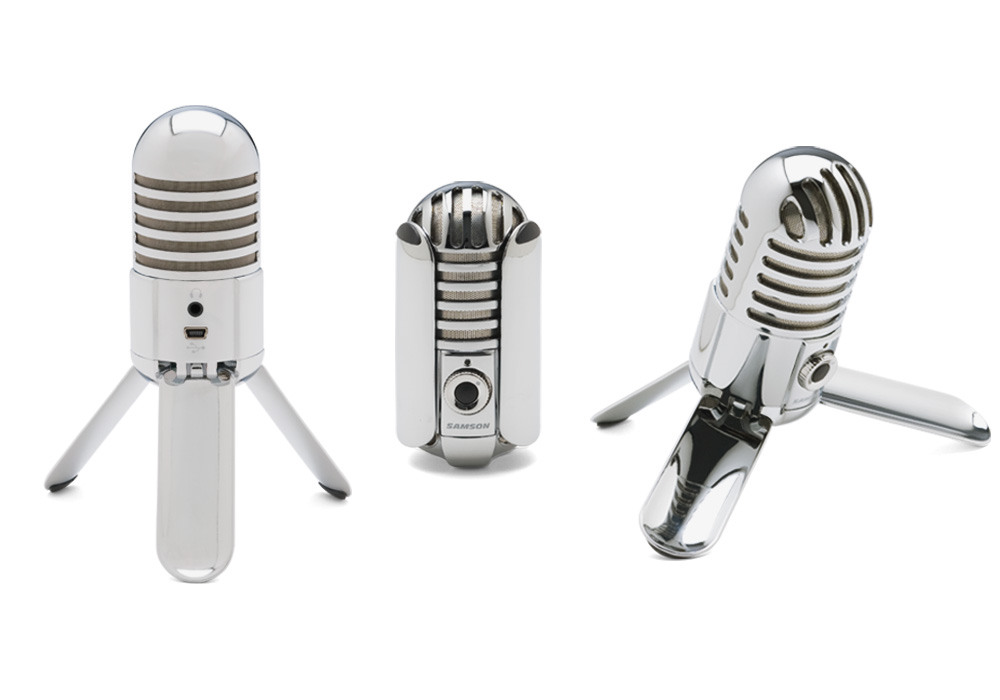 SAMSON Meteor USB Microphone chrome SAMTR Studio Condenser Micro
