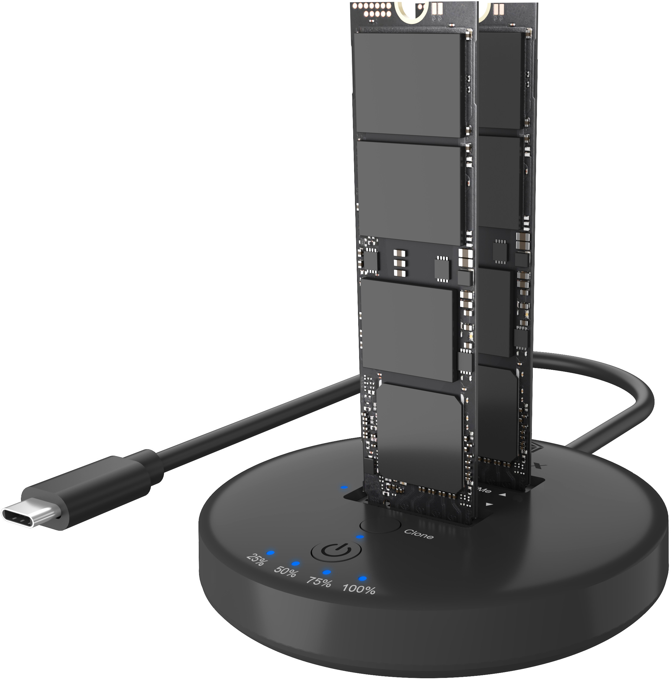 ICY BOX Clone & DockingStation for IB-1612MCL-C31 2x M.2 NVMe SSD