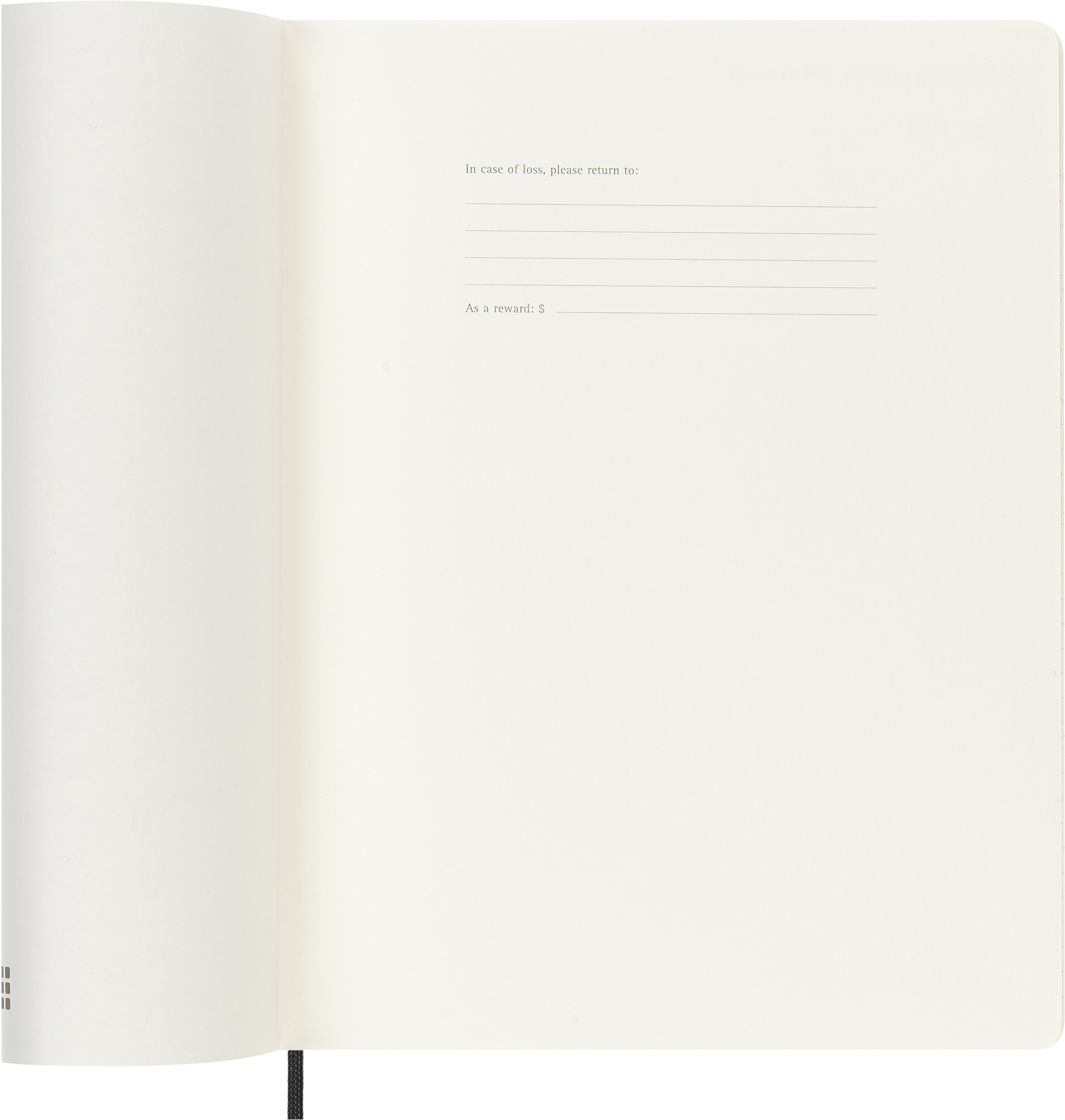 MOLESKINE Wochen-Notizkalender 26/27 DSB18WN4Y27 18M liniert SC schwarz 19x25cm