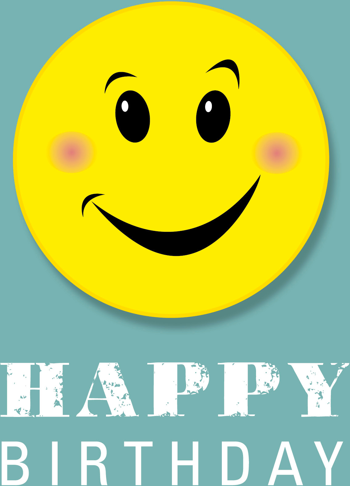 ABC Geburtstagskarte B6 51019 Smiley