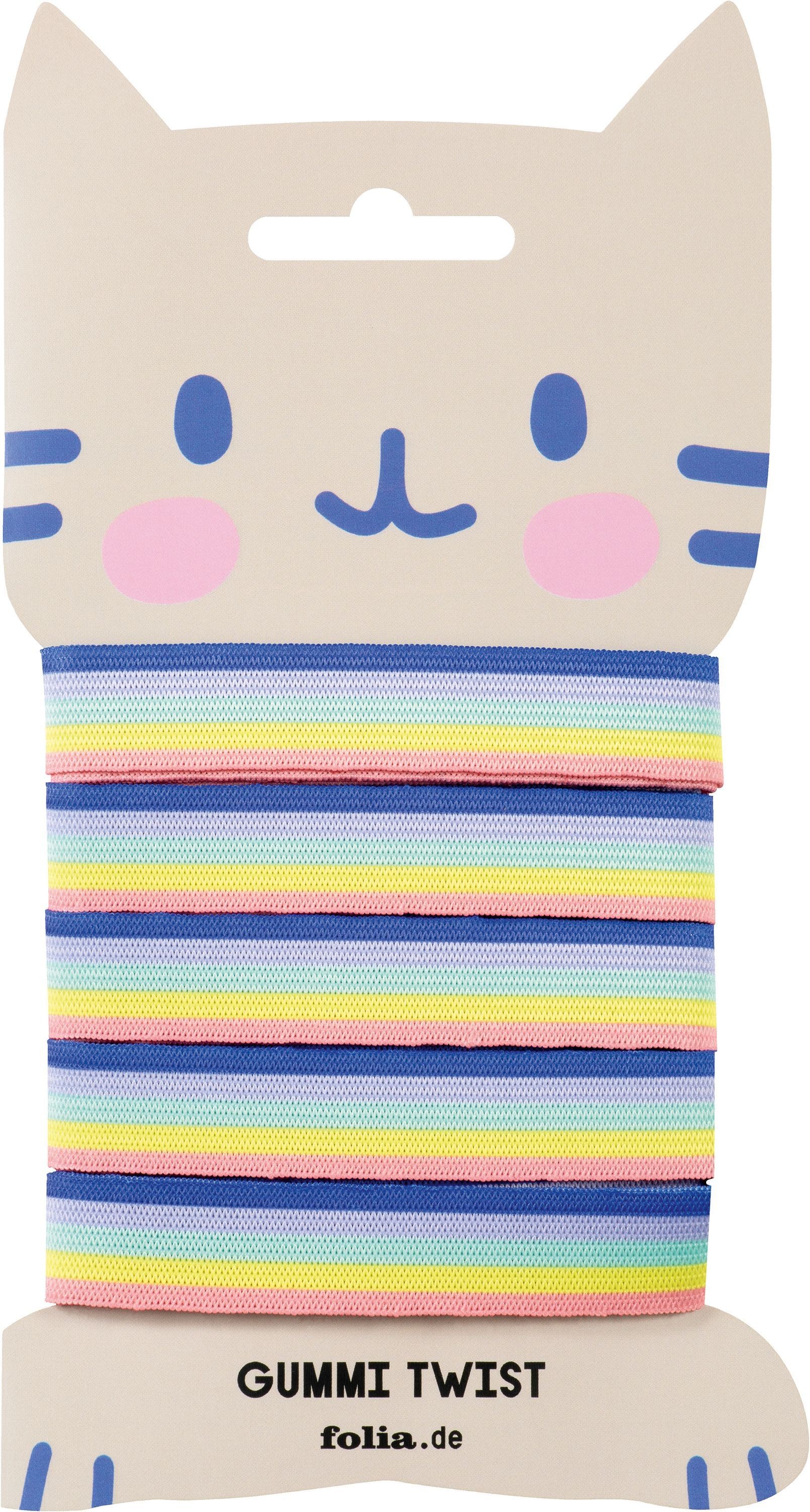 FOLIA Gummi-Twist Rainbow 4m 33178