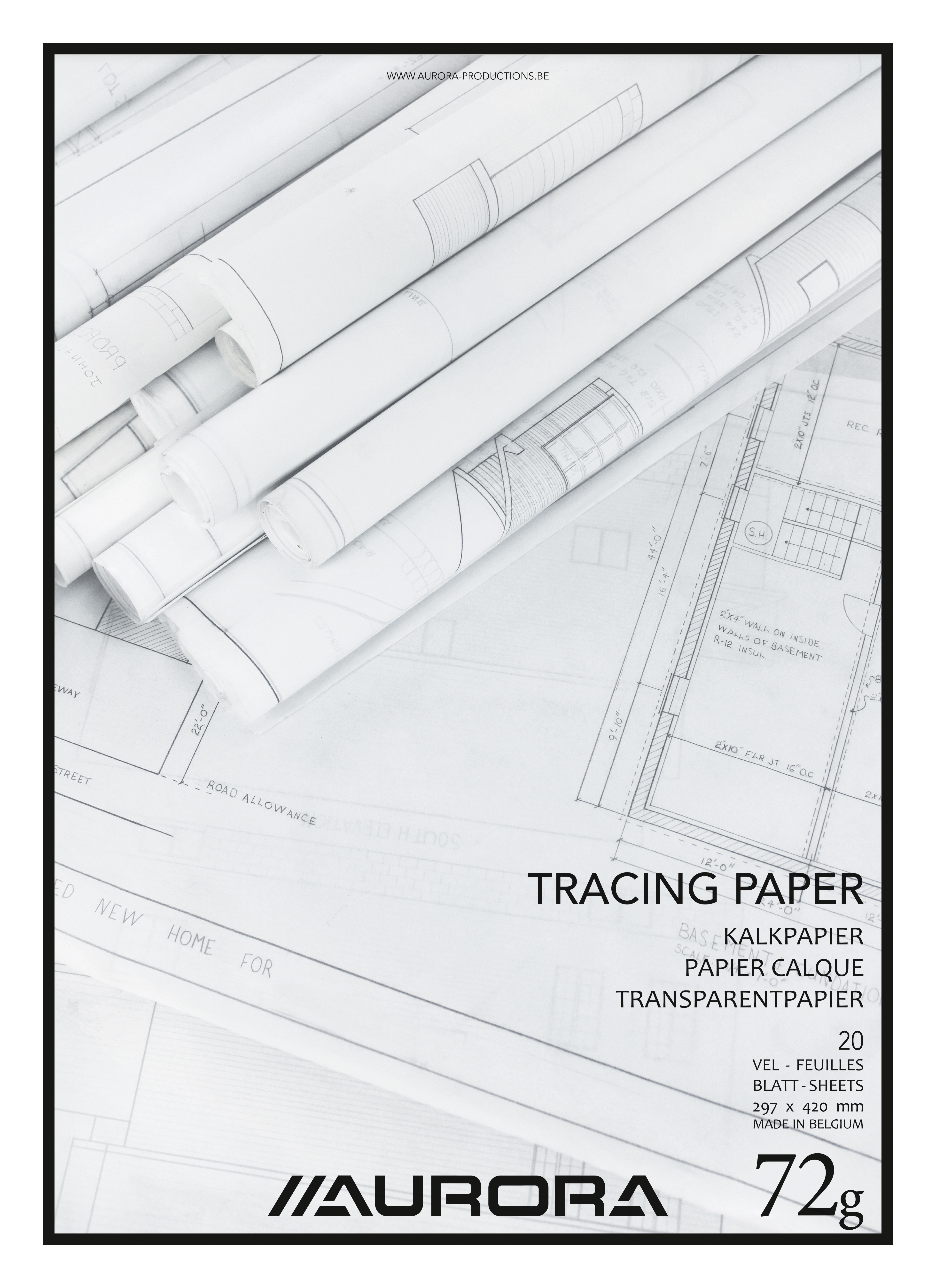 AURORA Transparentpapier A3 CA120 75g 20 Blatt