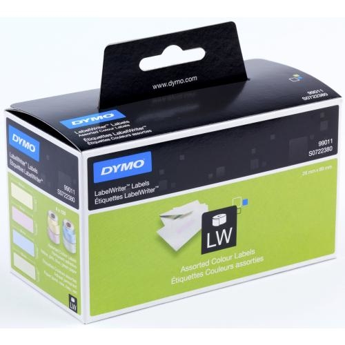 DYMO Adressetiketten Papier 89x28mm S0722380 4-farbig, permanent 4x130 Stk.