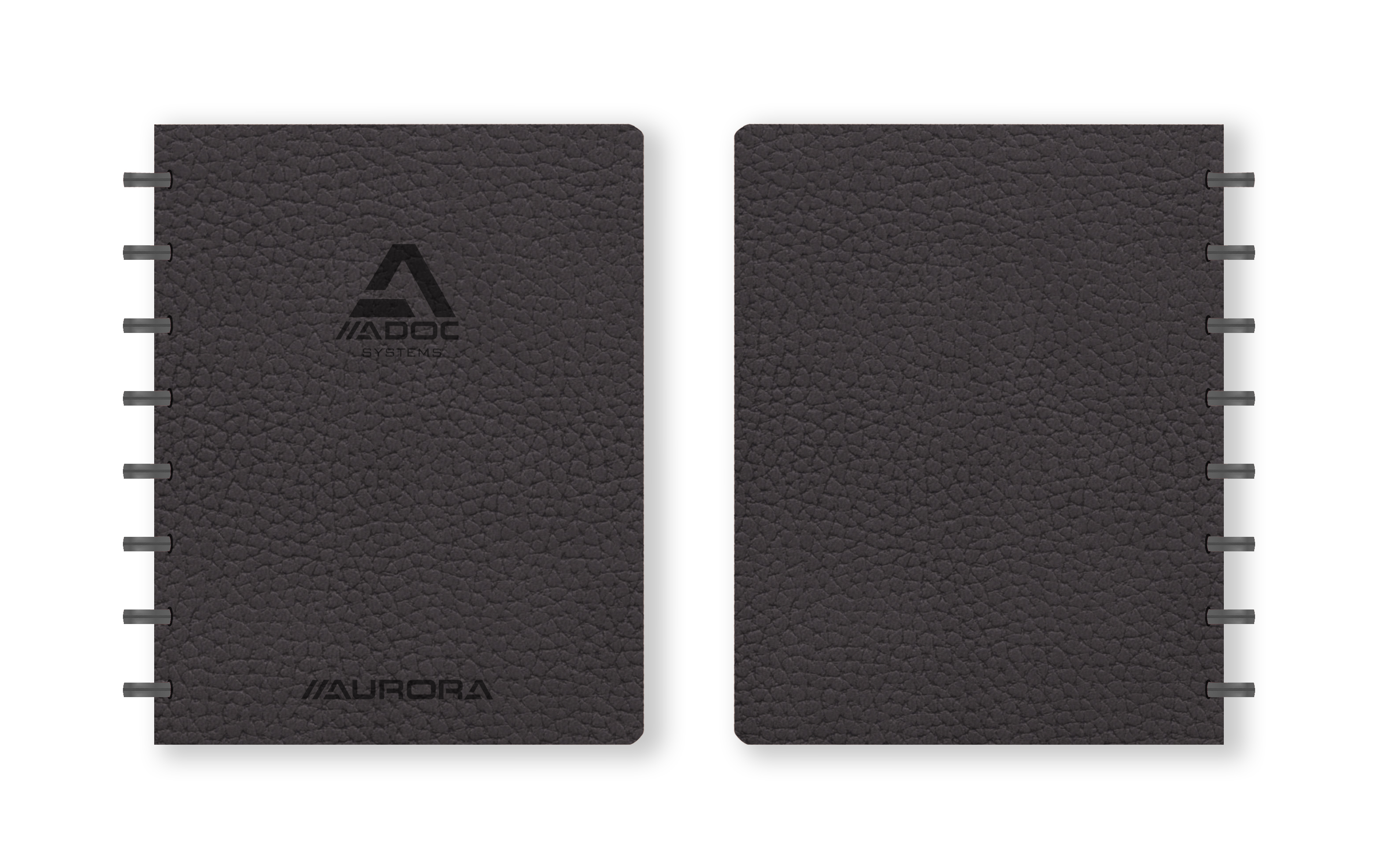 ADOC Ringbuch BUSINESS A5 3055.3 schwarz, kariert 144 Seiten