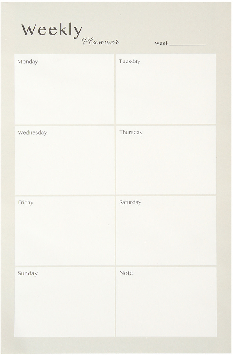 I AM CREATIVE Wochenplaner 14x21cm 4005.25 grün 80 Blatt