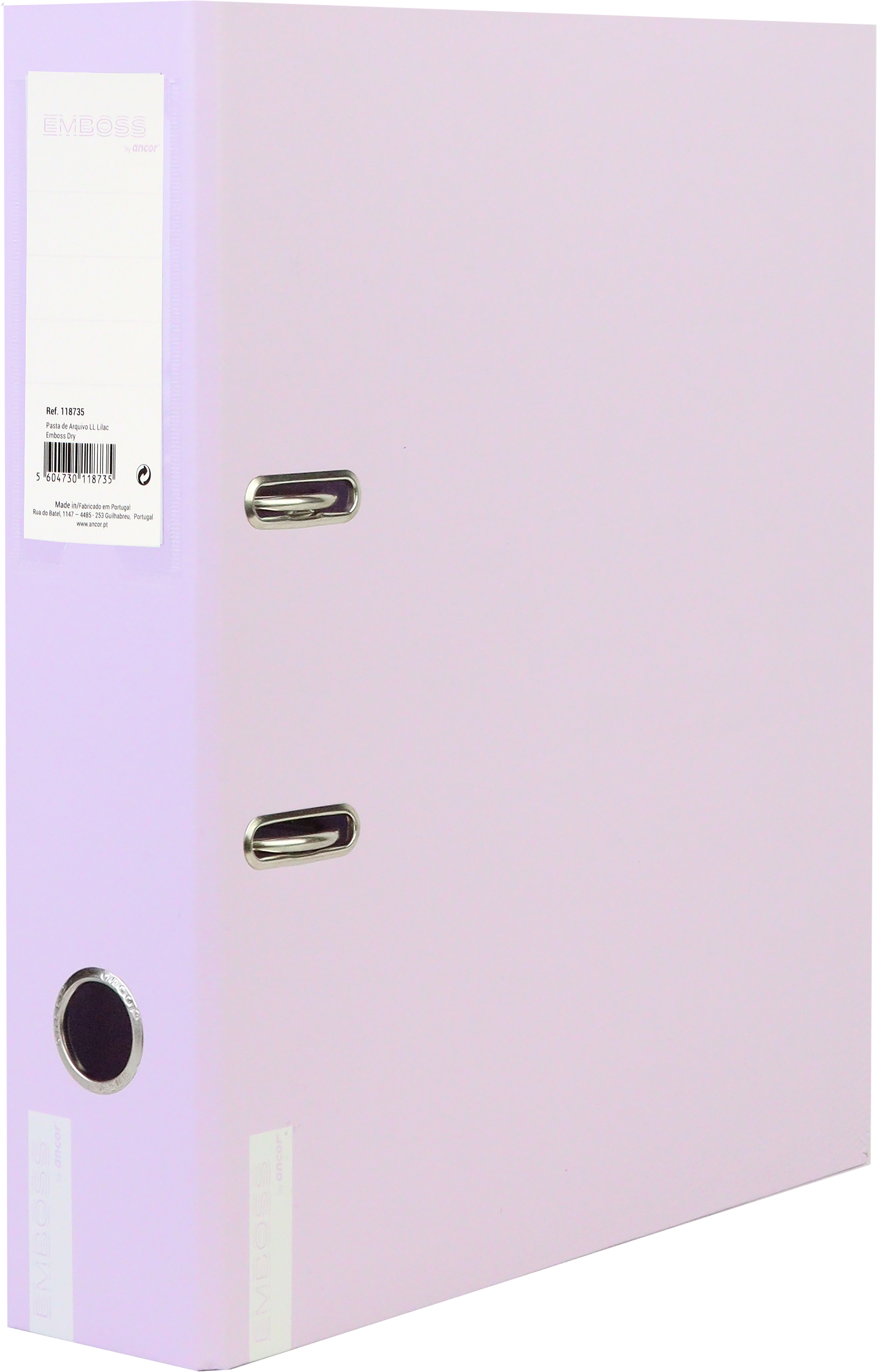 ANCOR Ordner 8 cm, A4 118735 Emboss Dry, flieder