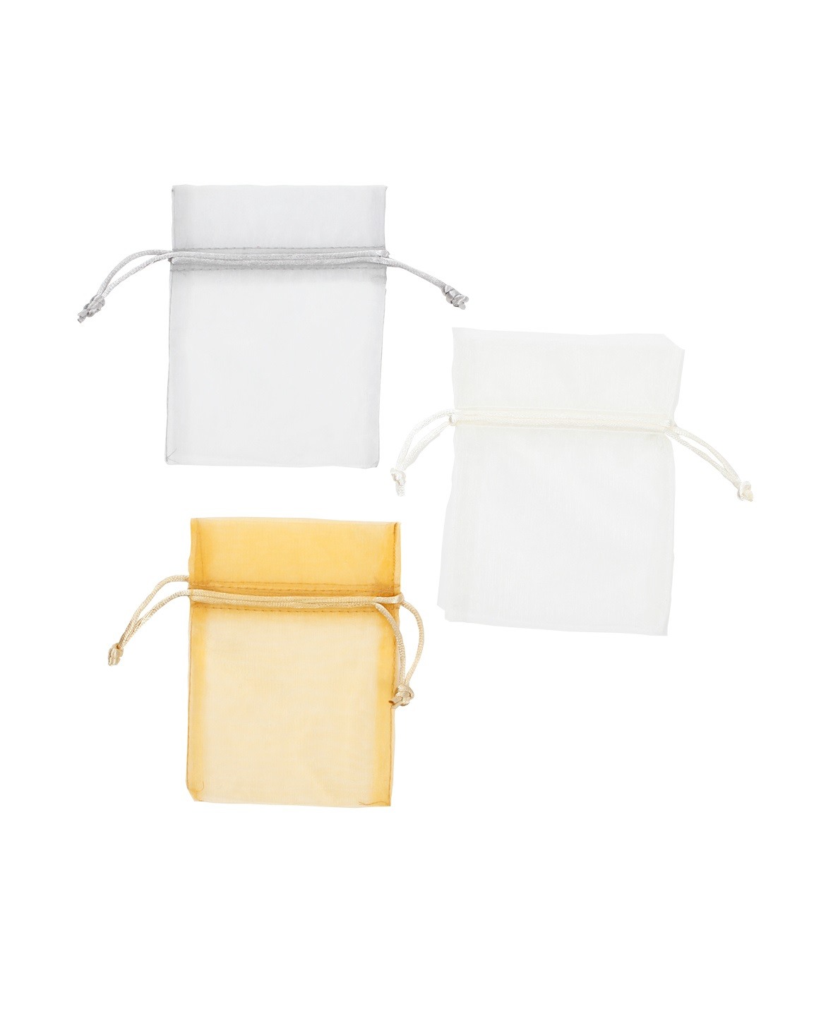 I AM CREATIVE Organzabeutel 9x12cm 2100.05 shiny 6 Stück