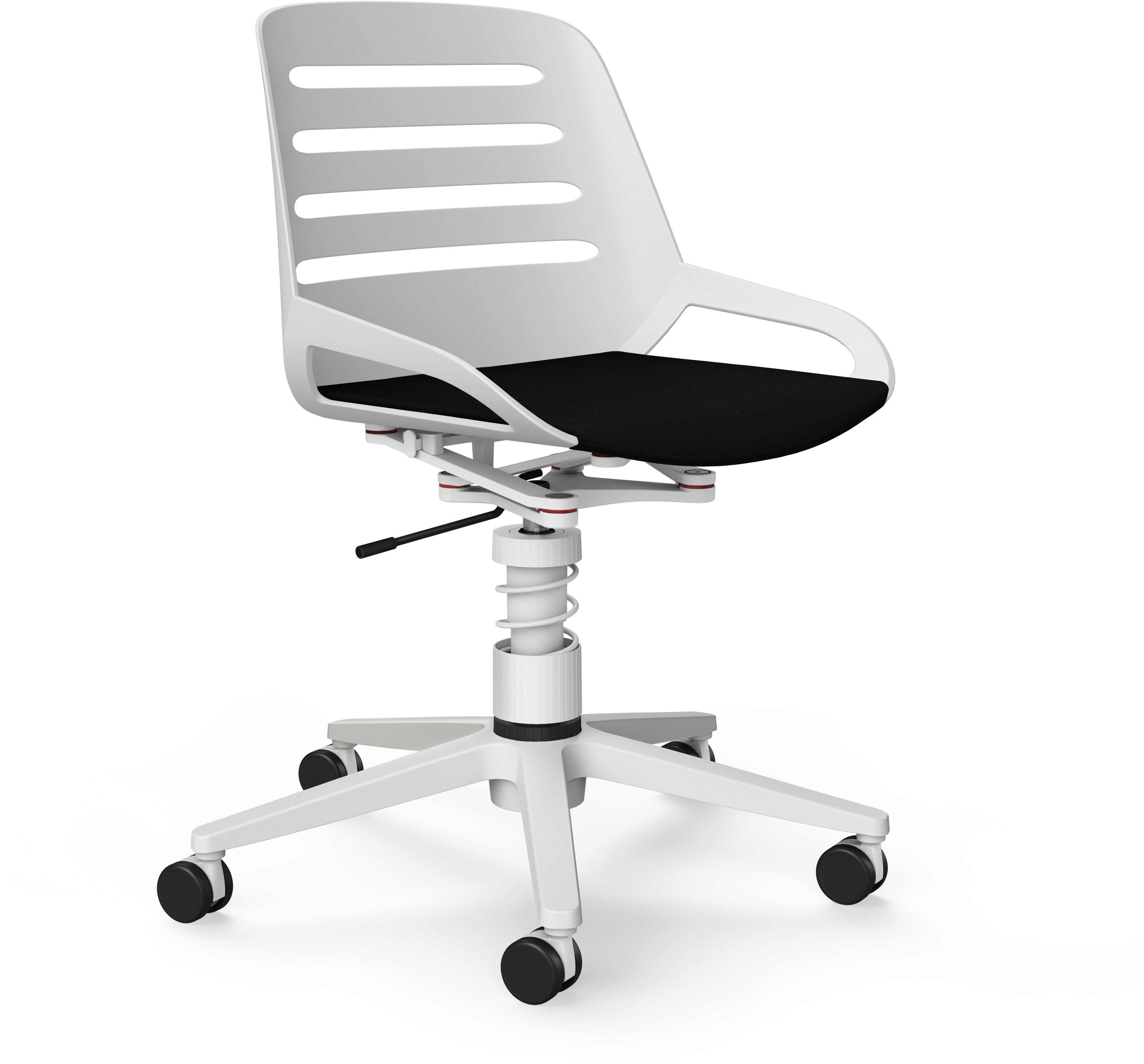 AERIS Bürodrehstuhl Numo Task 962WRSTWHCU1 schwarz/weiss