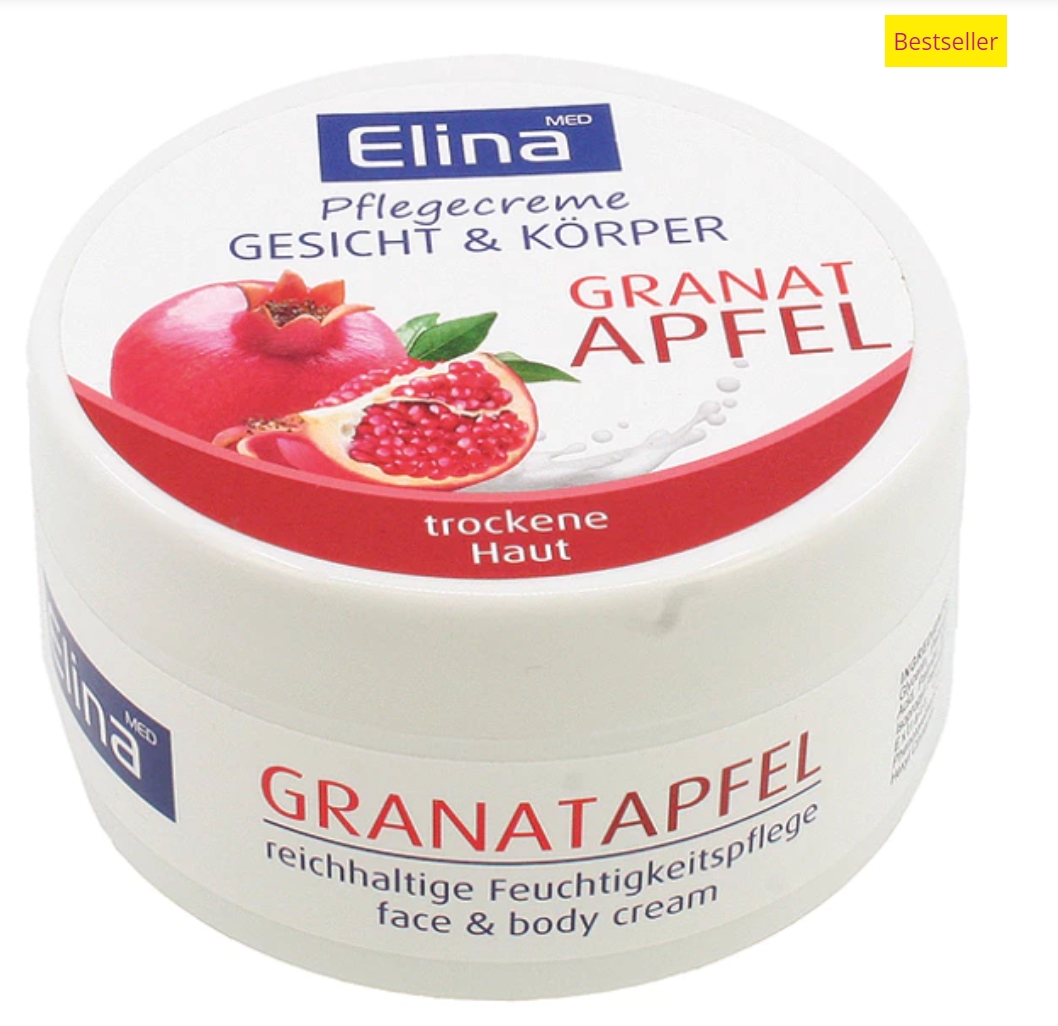 Elina Granatapfel Hautpflegecreme 150ml in Dose