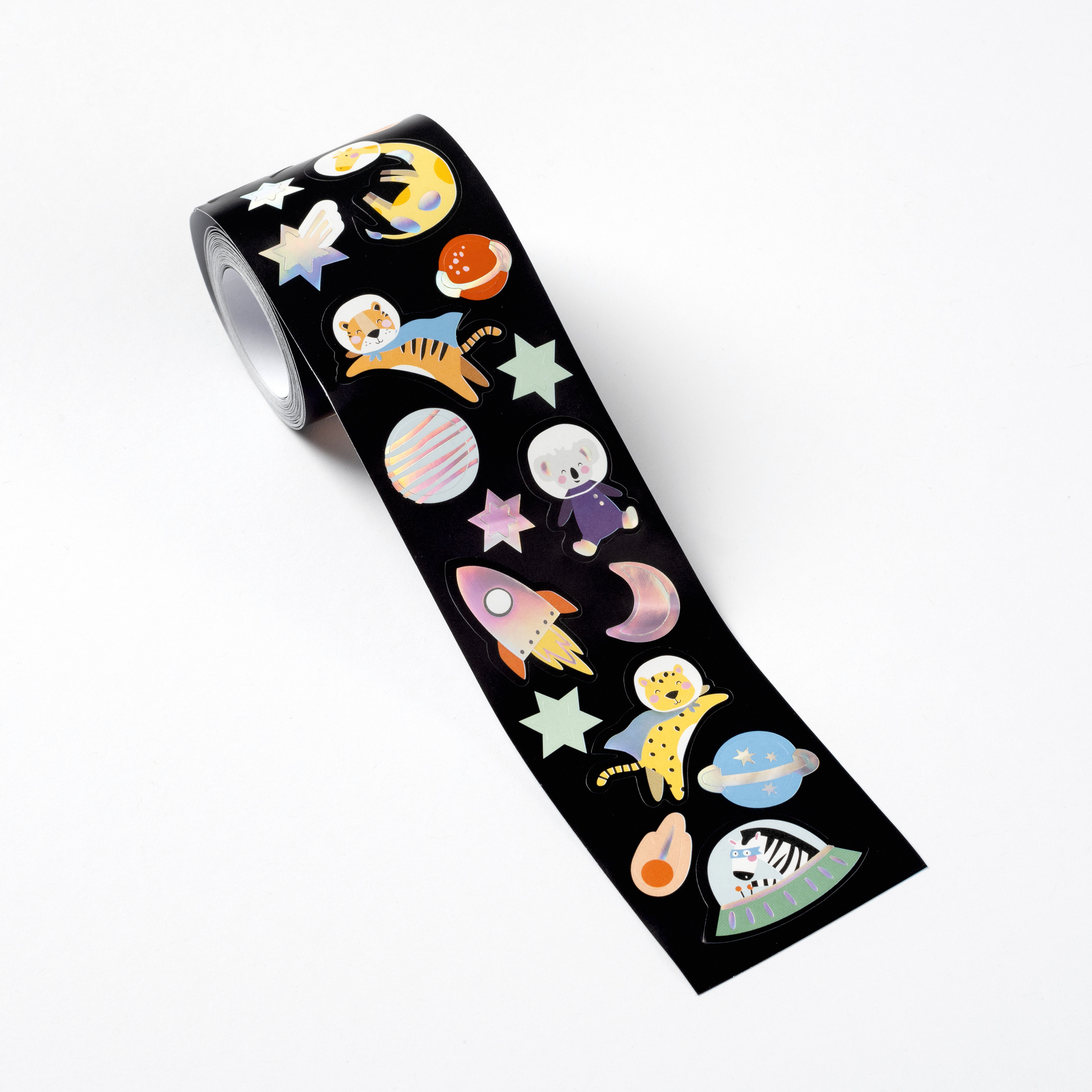 FOLIA Stickerrolle Space Safari 4m 27103 irisierend