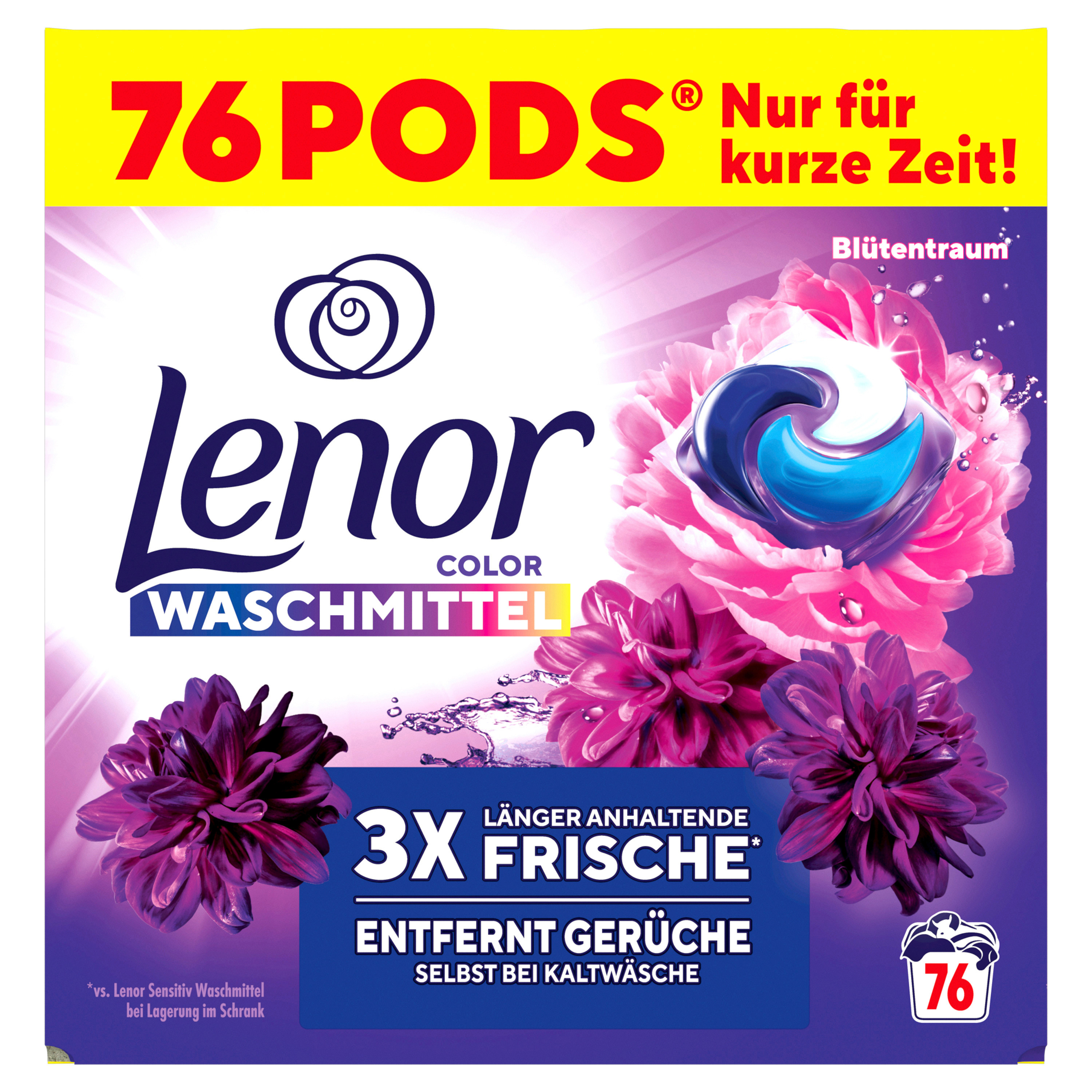 LENOR Wäsche-Pods Allin1 972044 Blütentraum 76 Pods