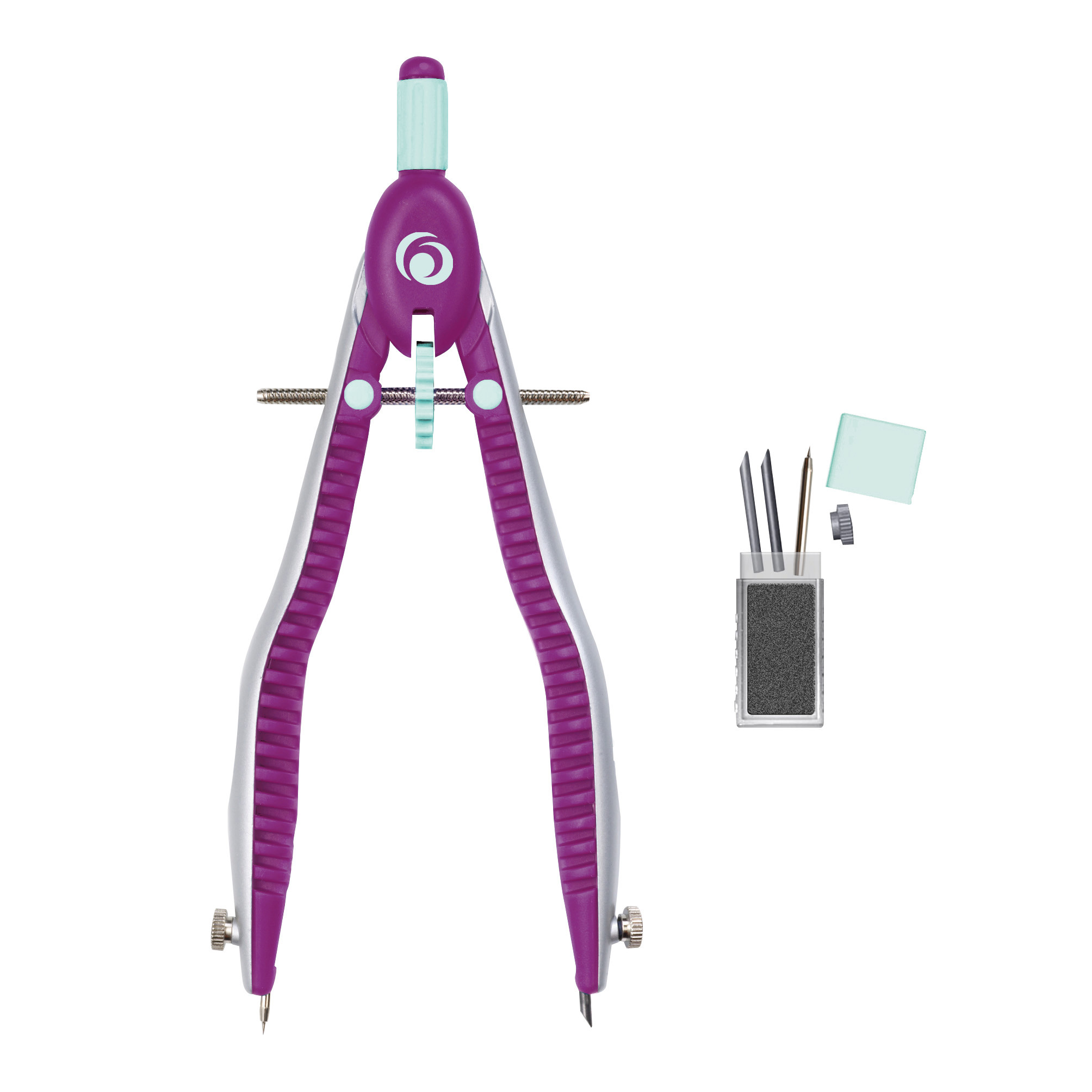 HERLITZ Schnellverstellzirkel my.pen 11122348 Lila/Mint, Blister